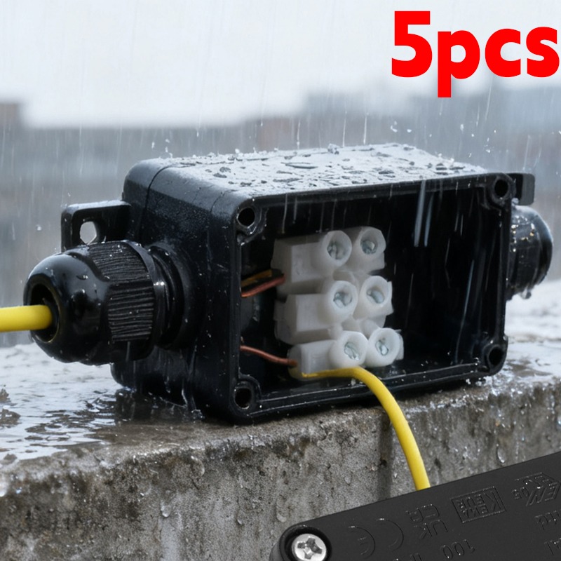 Outdoor Lighting Electrical Box - 450V Outdoor Waterproof IP66 Electrical Cable
