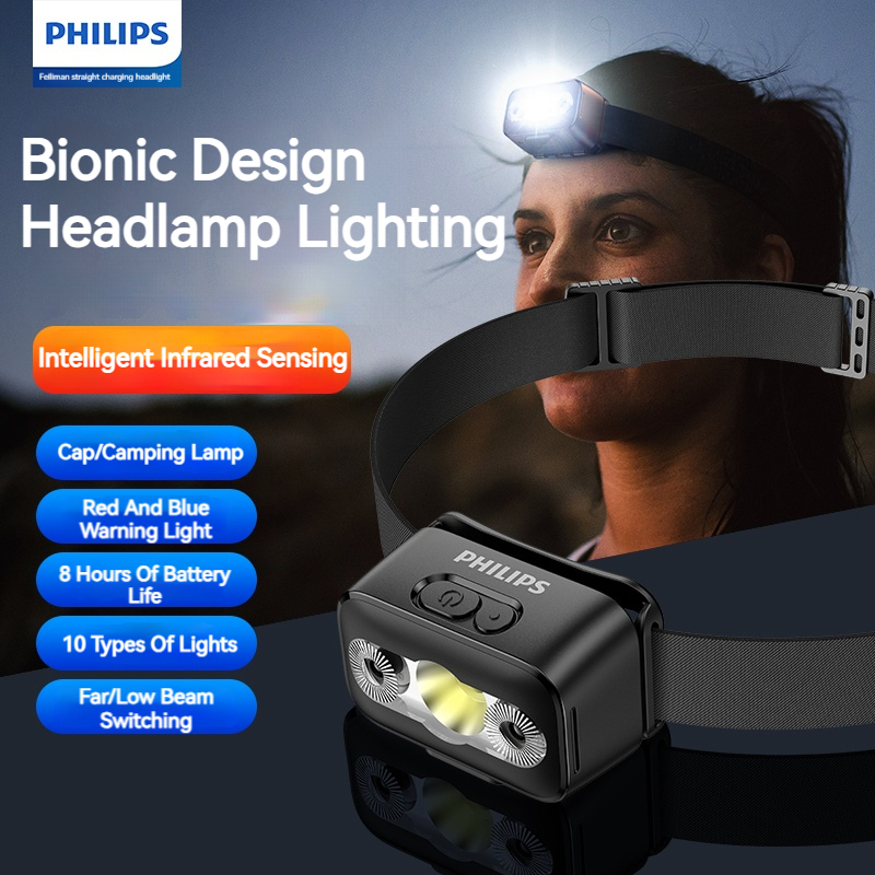 Outdoor Lighting Junction Box - Philips LED Headlamp Sensor Head Flashlight