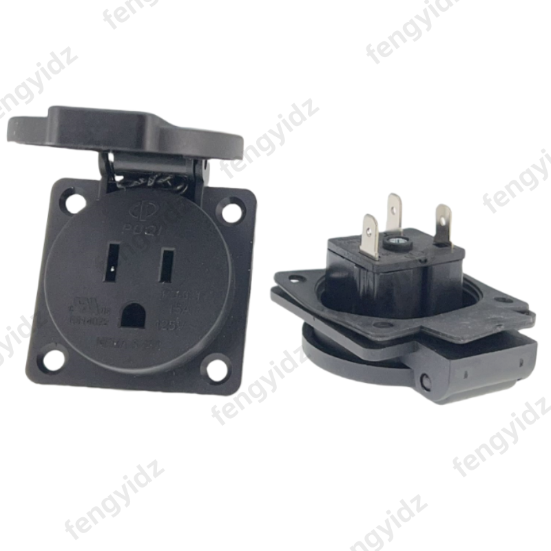 Outdoor Lighting Japan - Black 125V 15A 20A IP44 CE