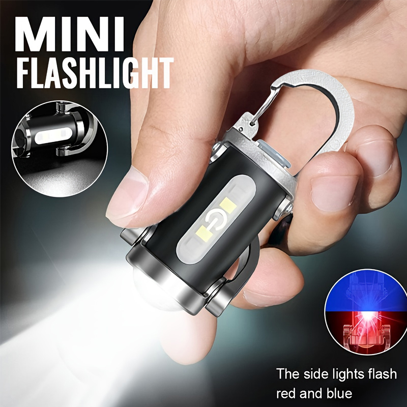 Outdoor Lighting Junction Box - Mini Keychain Flashlight Rechargeable Pocket COB
