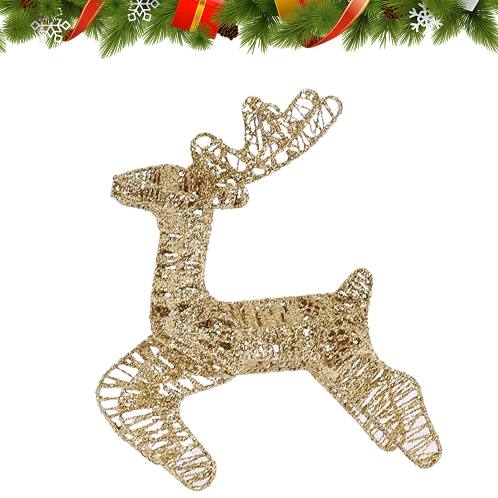Outdoor Lighting Front Yard - Light Up Reindeer Anti-Rust Festive Decoration