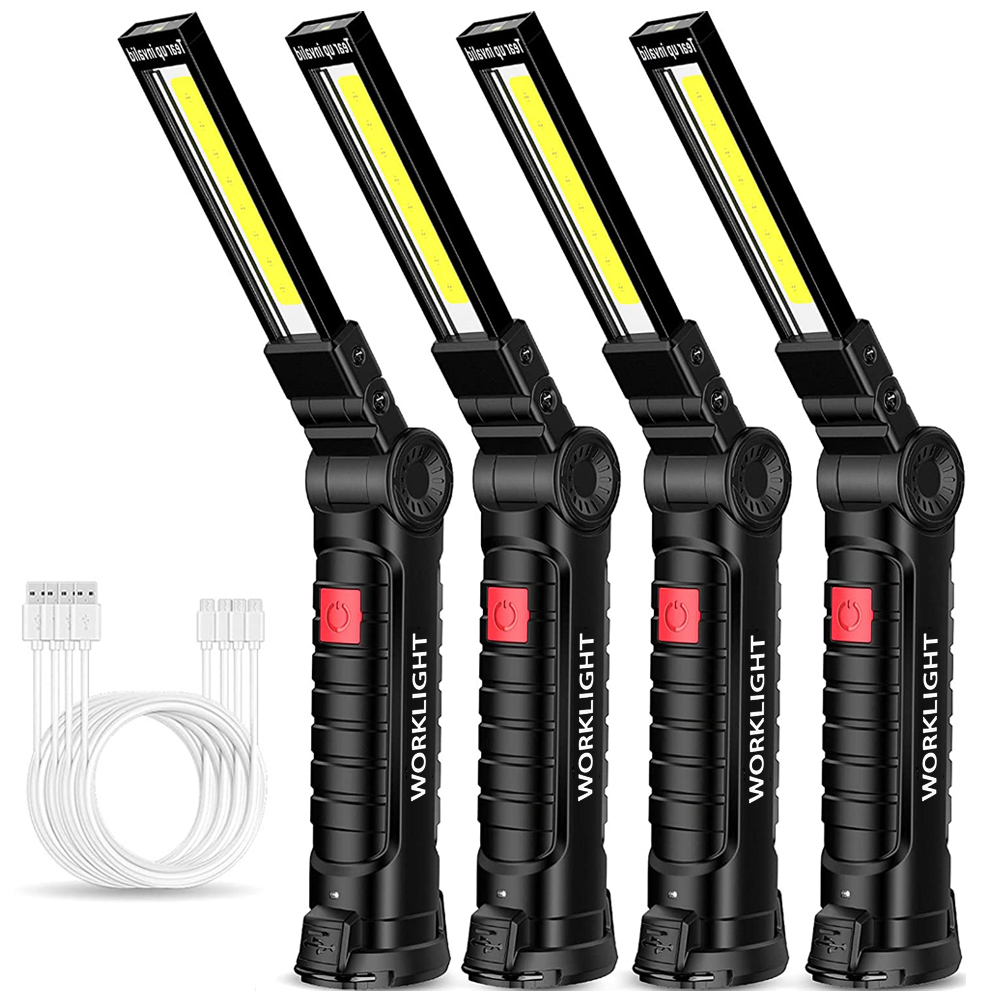 Outdoor Lighting Lanterns - Portable Fold LED Flashlight Strong Magnet