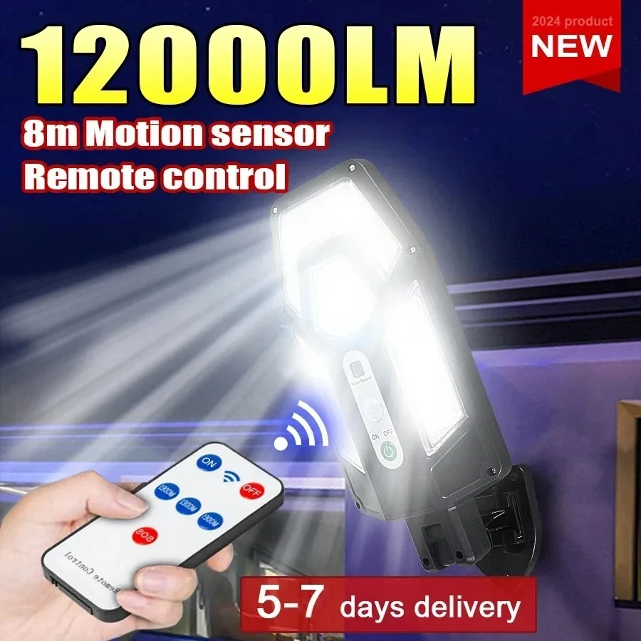 Halo Outdoor Lighting - 12000LM Powerful Solar Wall Lamp with