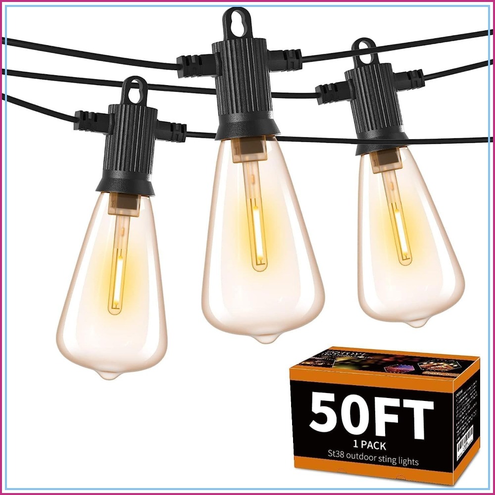 String Light Bistro - 50FT Outdoor String Lights with 27