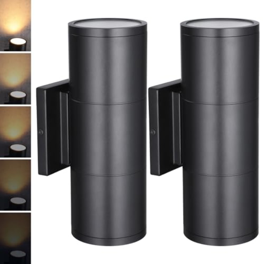 Outdoor Lighting Sconce - 3000K LED Cylinder Up Down Wall