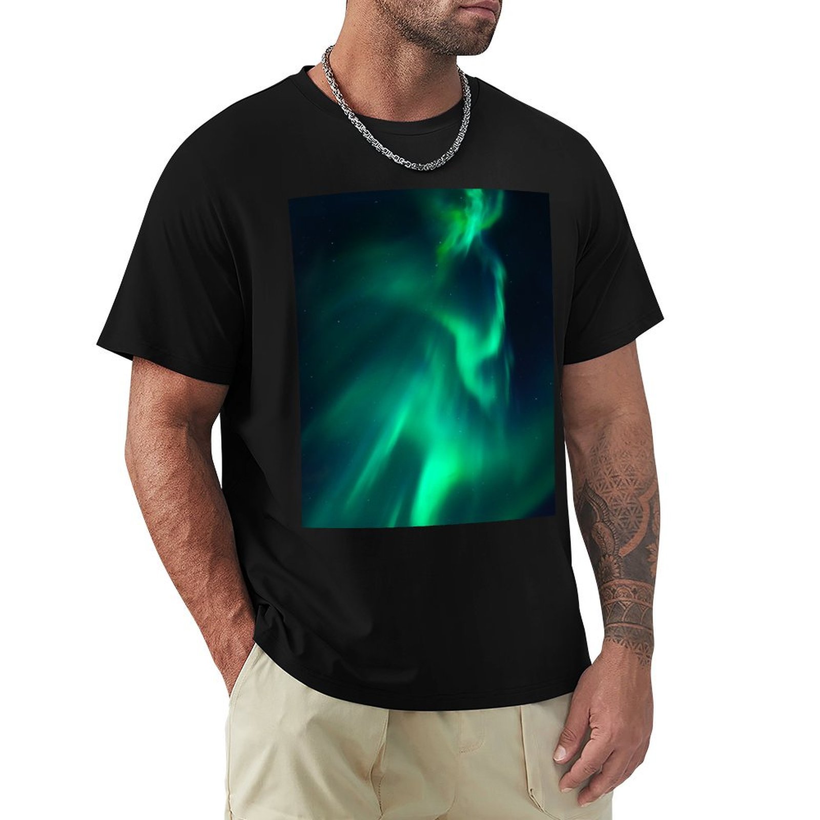 Outdoor Lighting Not Working - Aurora Borealis Northern Lights T-Shirt Work