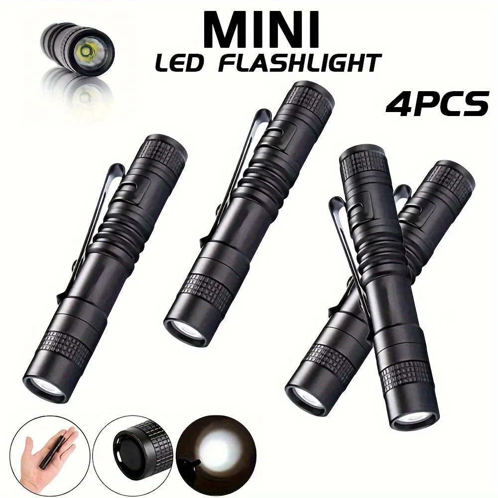 Outdoor Lighting Junction Box - 1-4PCS Mini Portable LED Pen Light