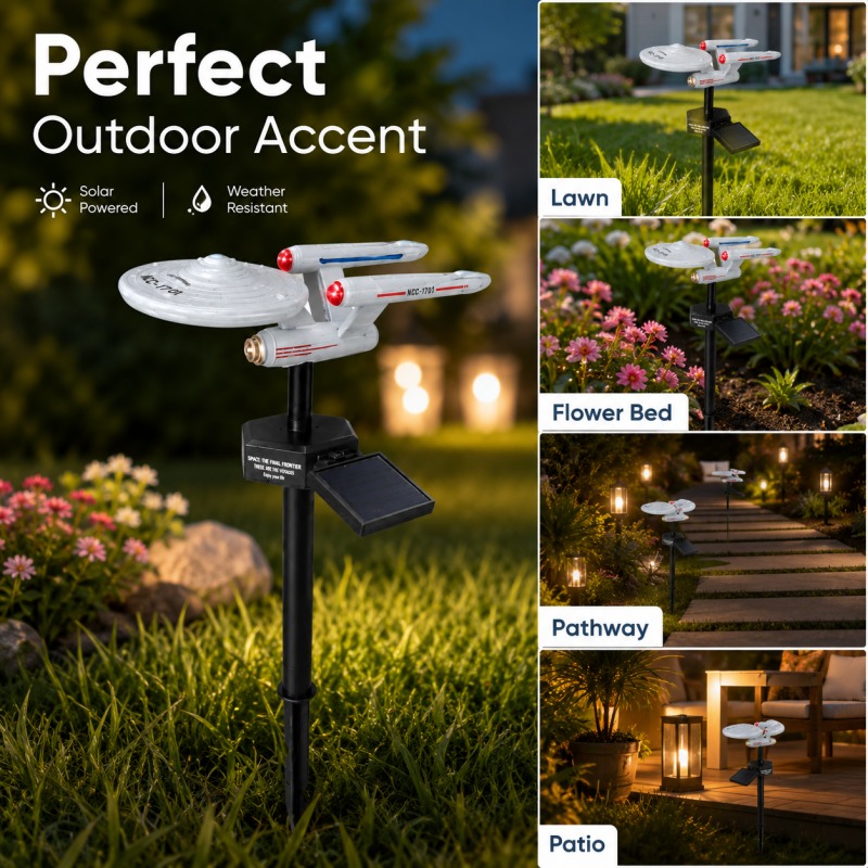 Star Trek USS Enterprise Solar - огляд і ціна Halo Outdoor Lighting