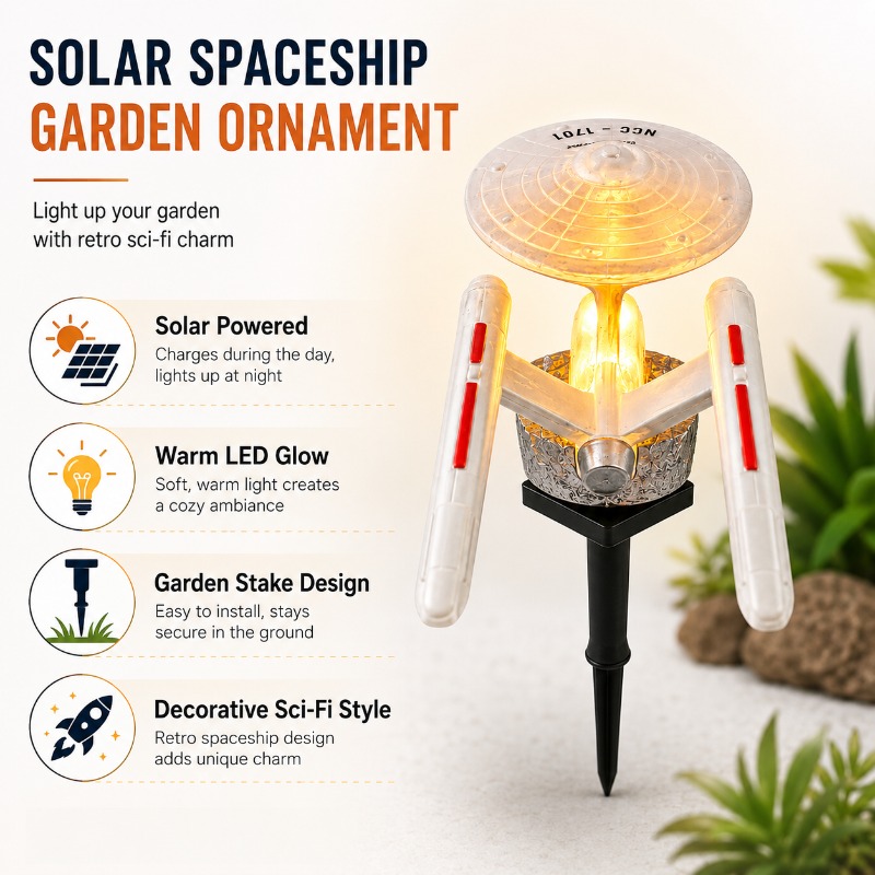 Star Trek USS Enterprise Solar - огляд і ціна Halo Outdoor Lighting