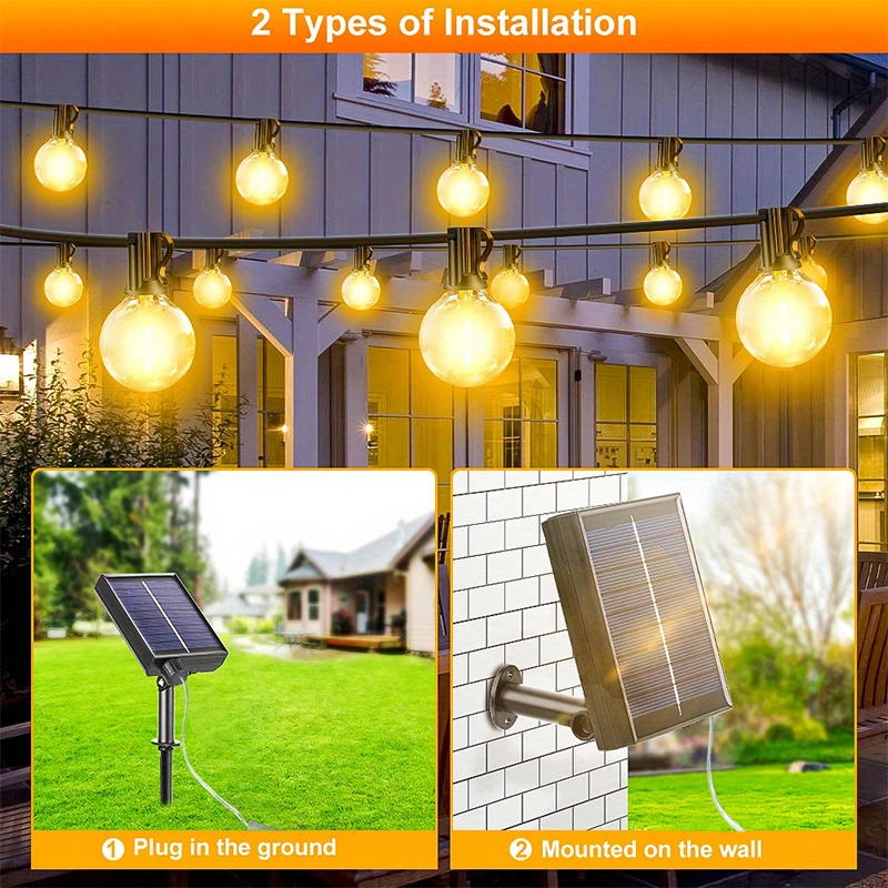 G40 Led Solar Globe Led String - огляд і ціна String Light Bistro