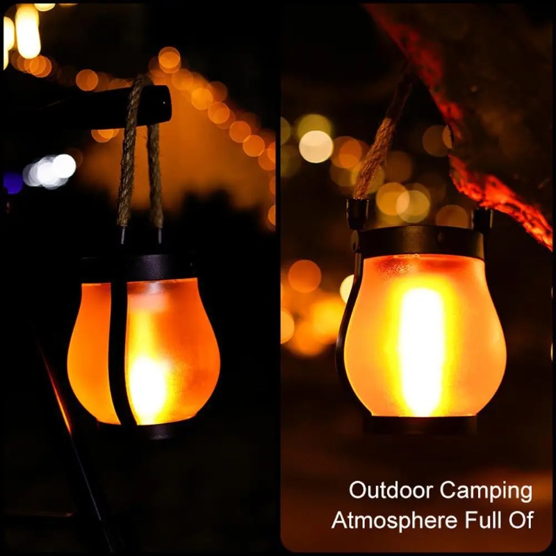 Solar Flame Lamp USB Rechargea - огляд і ціна Outdoor Lighting Ground