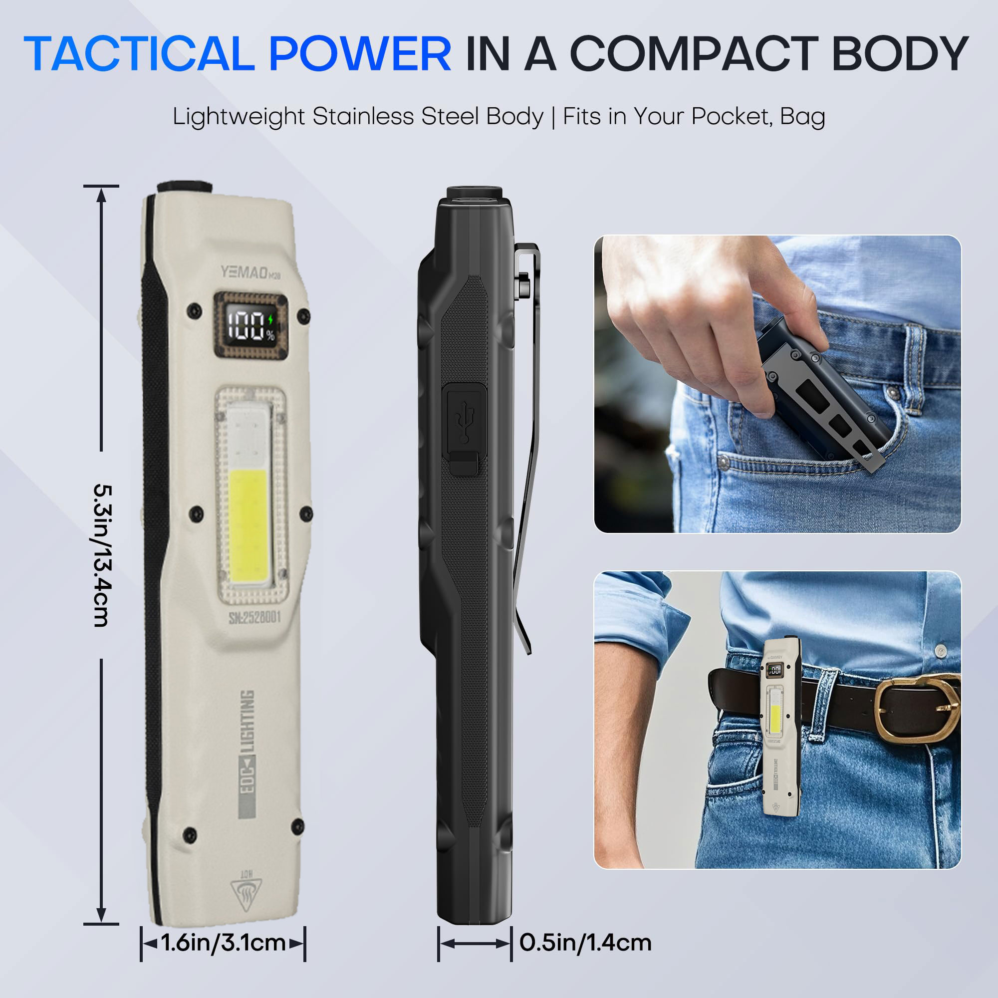Portable 880LM YEMAO M28 Ultra - огляд і ціна Outdoor Lighting Junction Box