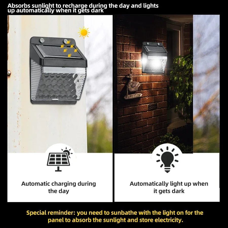 LED Solar Light PIR Motion Sen - огляд і ціна Outdoor Lighting Waterproof