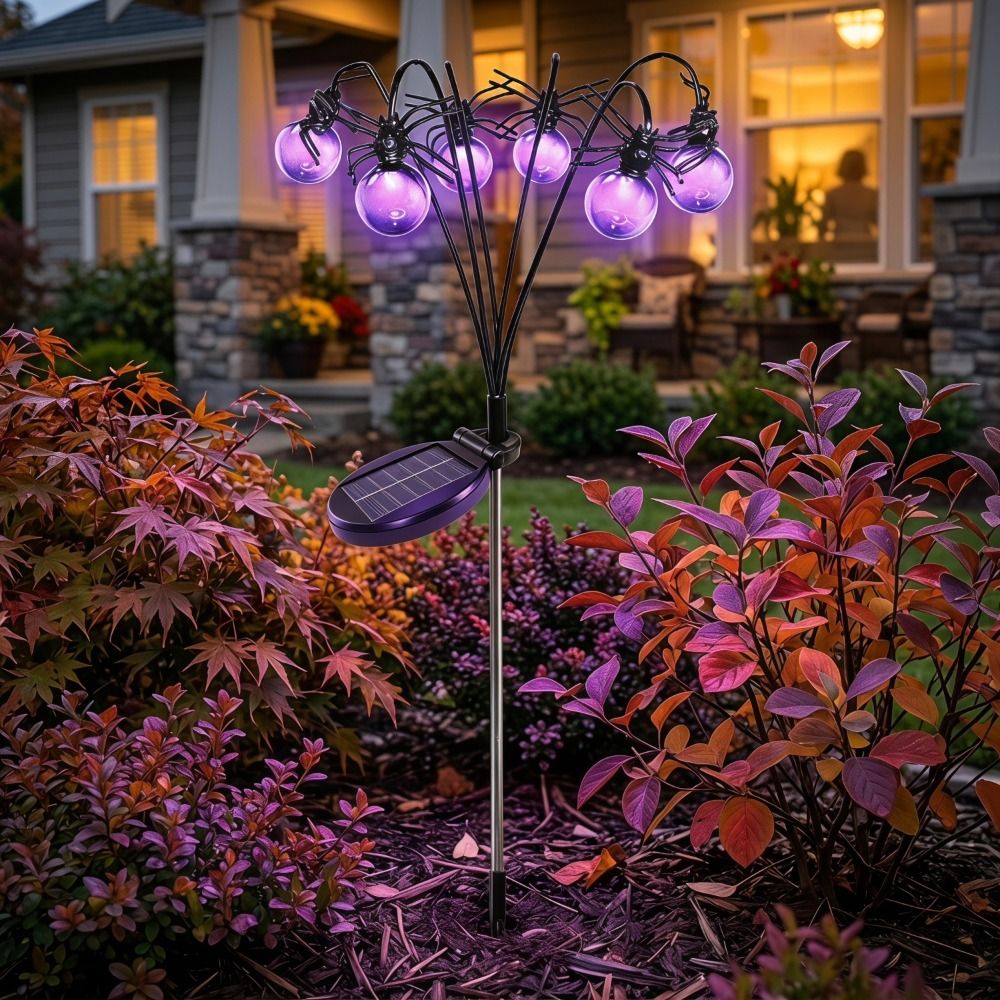 Skeleton Purple Light Hallowee - огляд і ціна Outdoor Lighting Front Yard