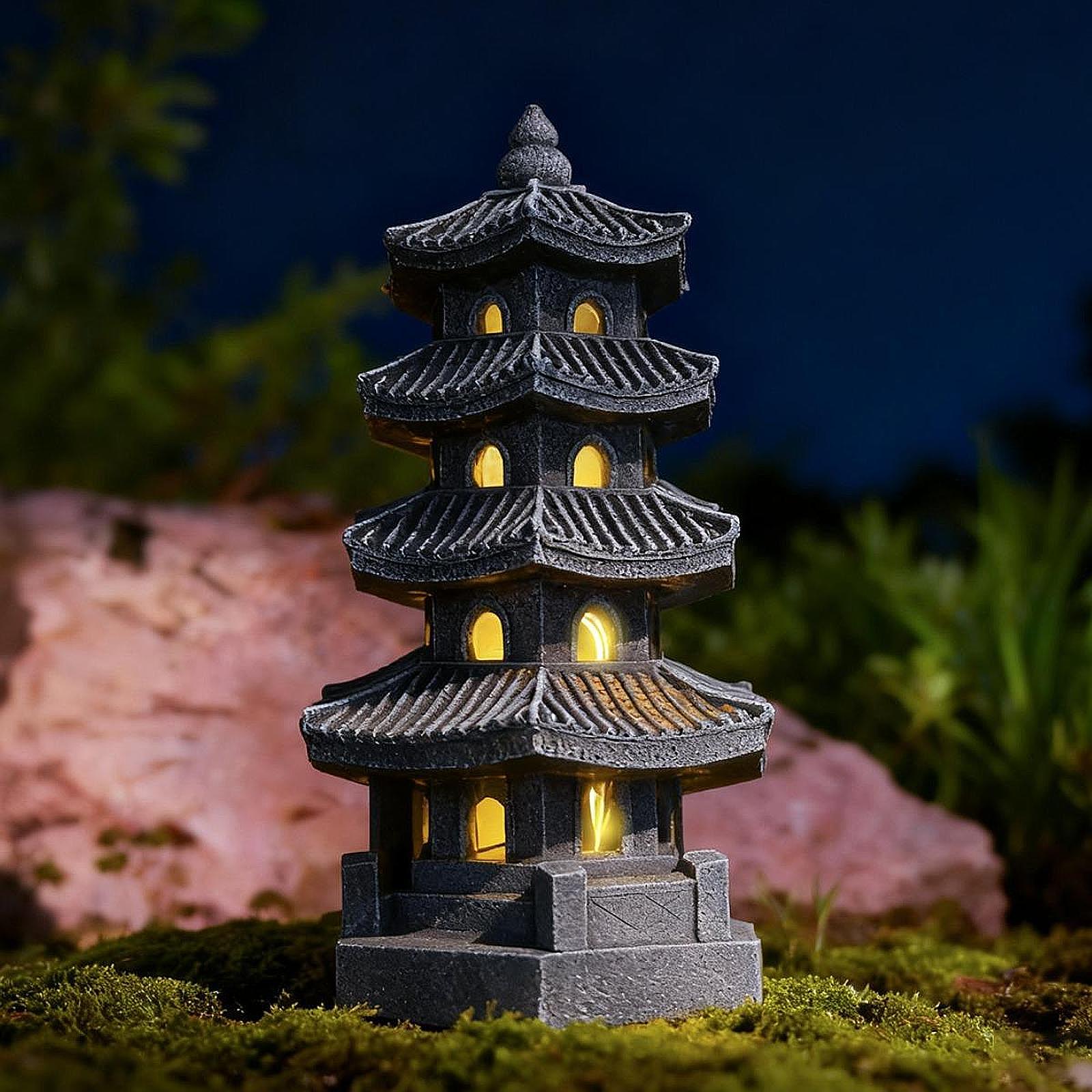 Solar Pagoda Lantern Garden St - огляд і ціна Halo Outdoor Lighting