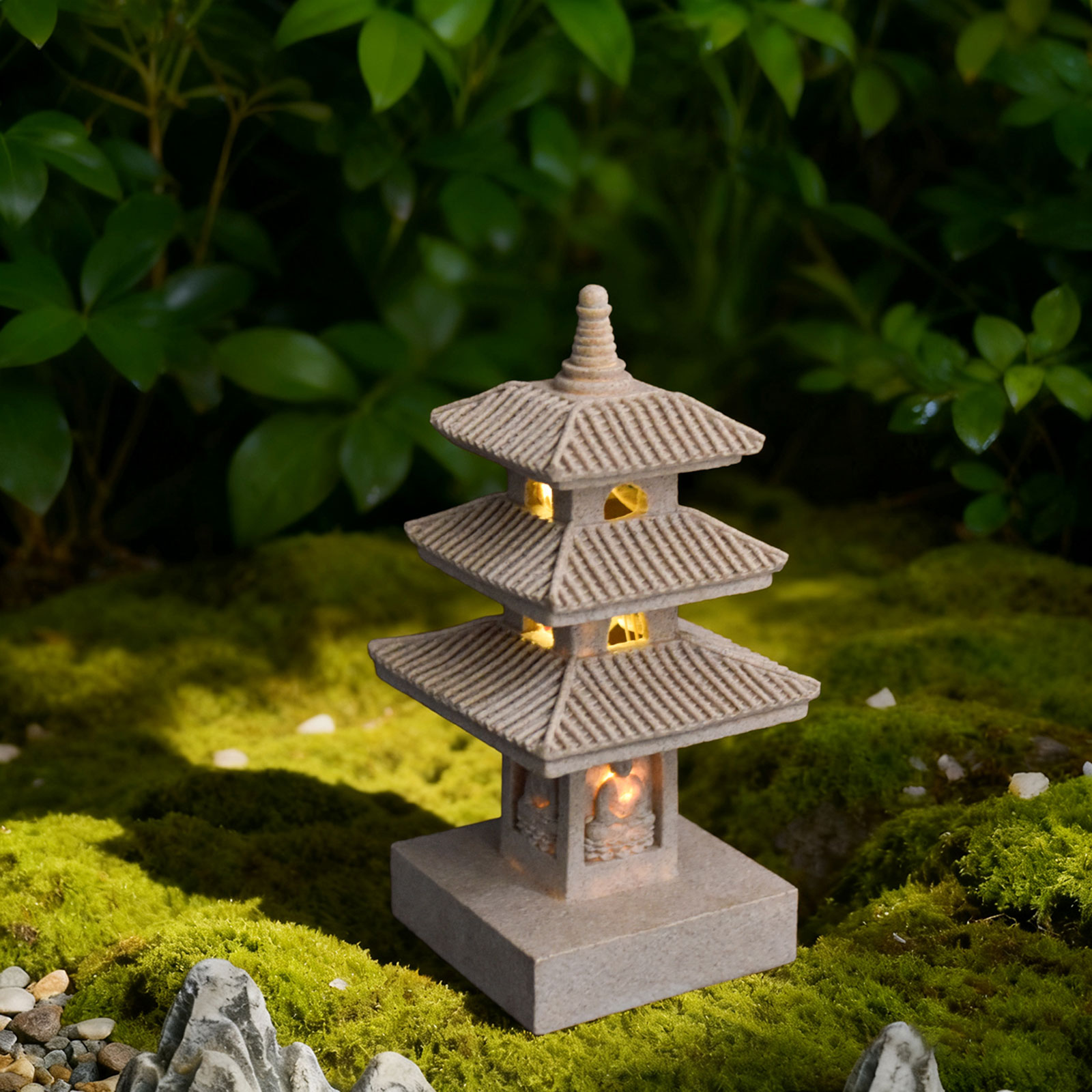 Solar Pagoda Lantern Garden St - огляд і ціна Halo Outdoor Lighting