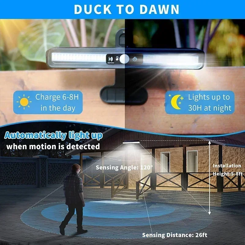 Clip On Solar Motion Lights Ou - огляд і ціна Outdoor Lighting Waterproof