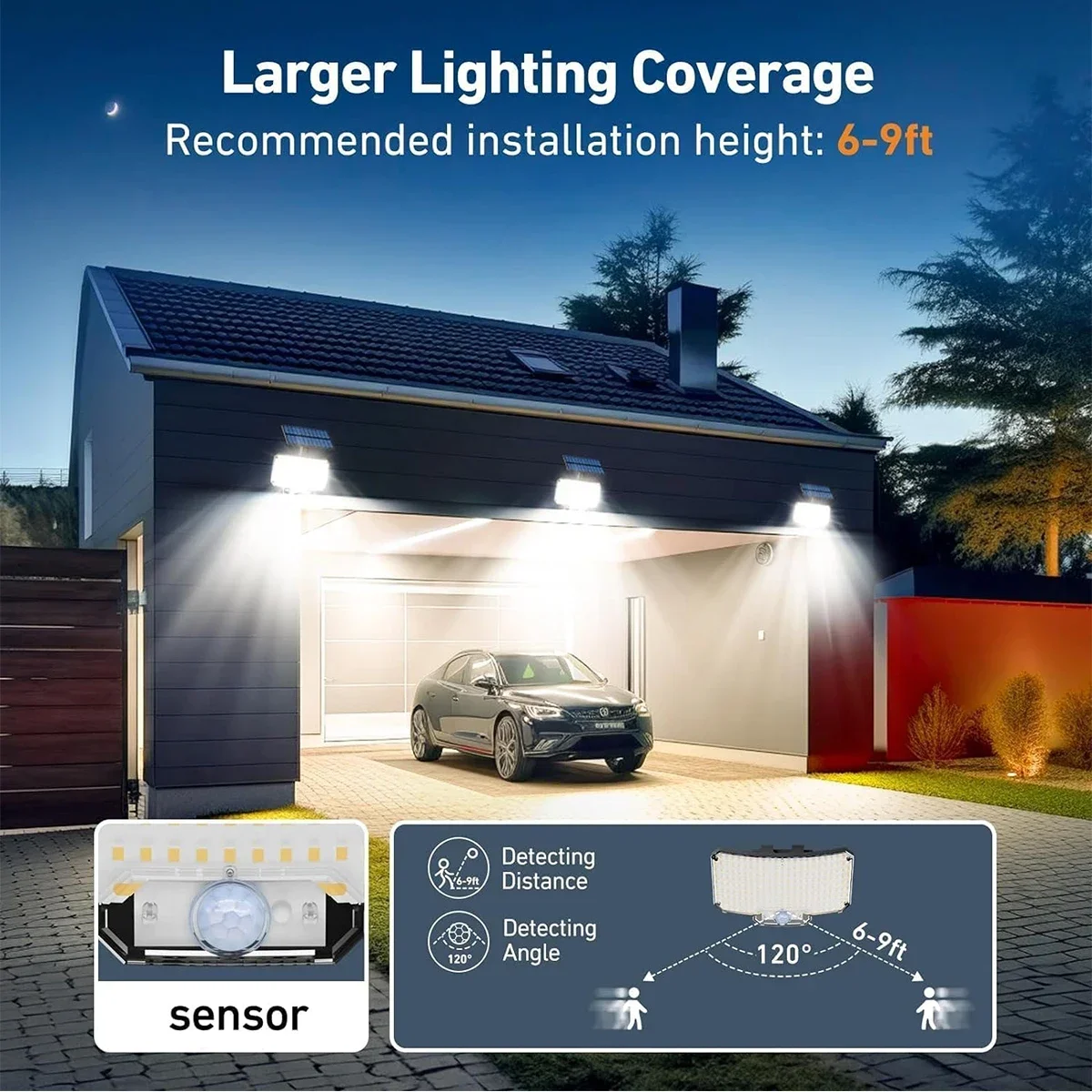 234LED Solar Outdoor Lights Mo - огляд і ціна Outdoor Lighting Waterproof