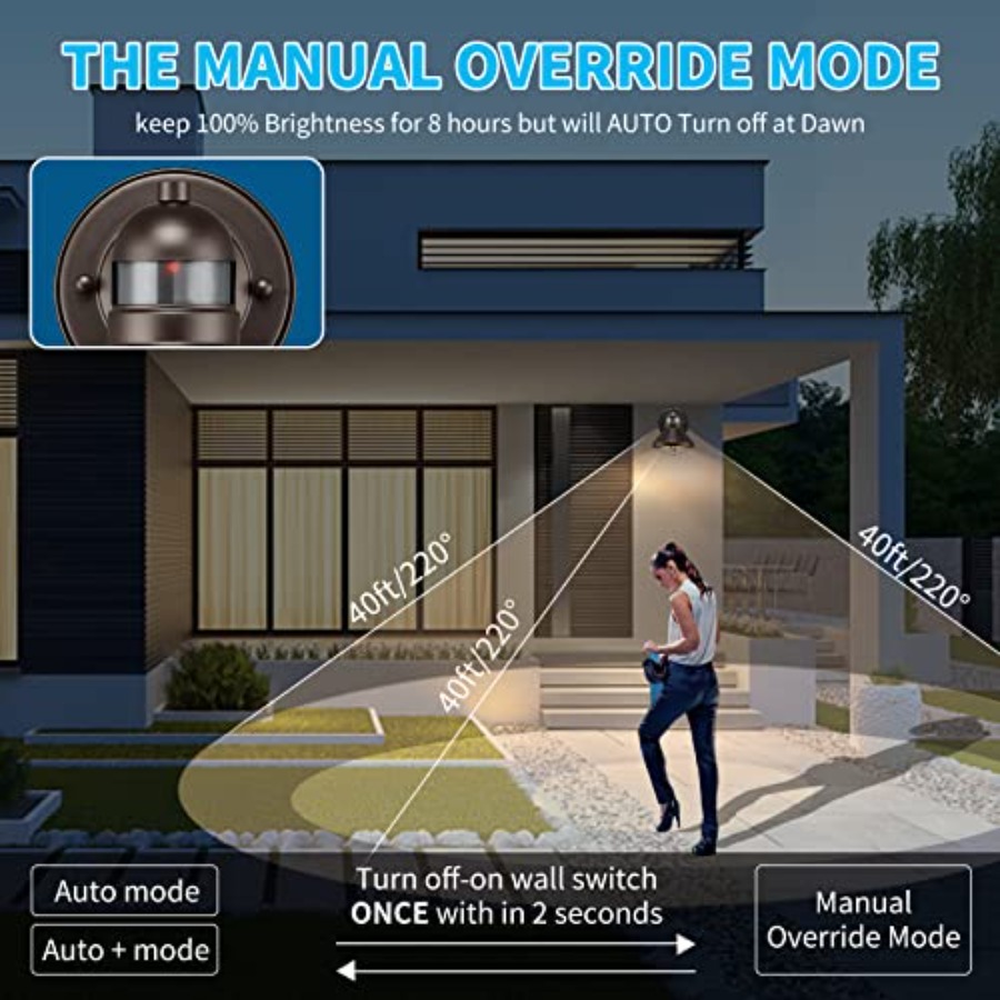 2 Pack Motion Sensor Outdoor L - огляд і ціна Outdoor Lighting Motion Sensor