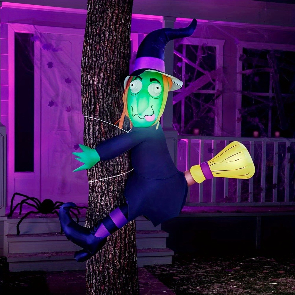 4FT Halloween Inflatable Witch - огляд і ціна Outdoor Lighting Effects