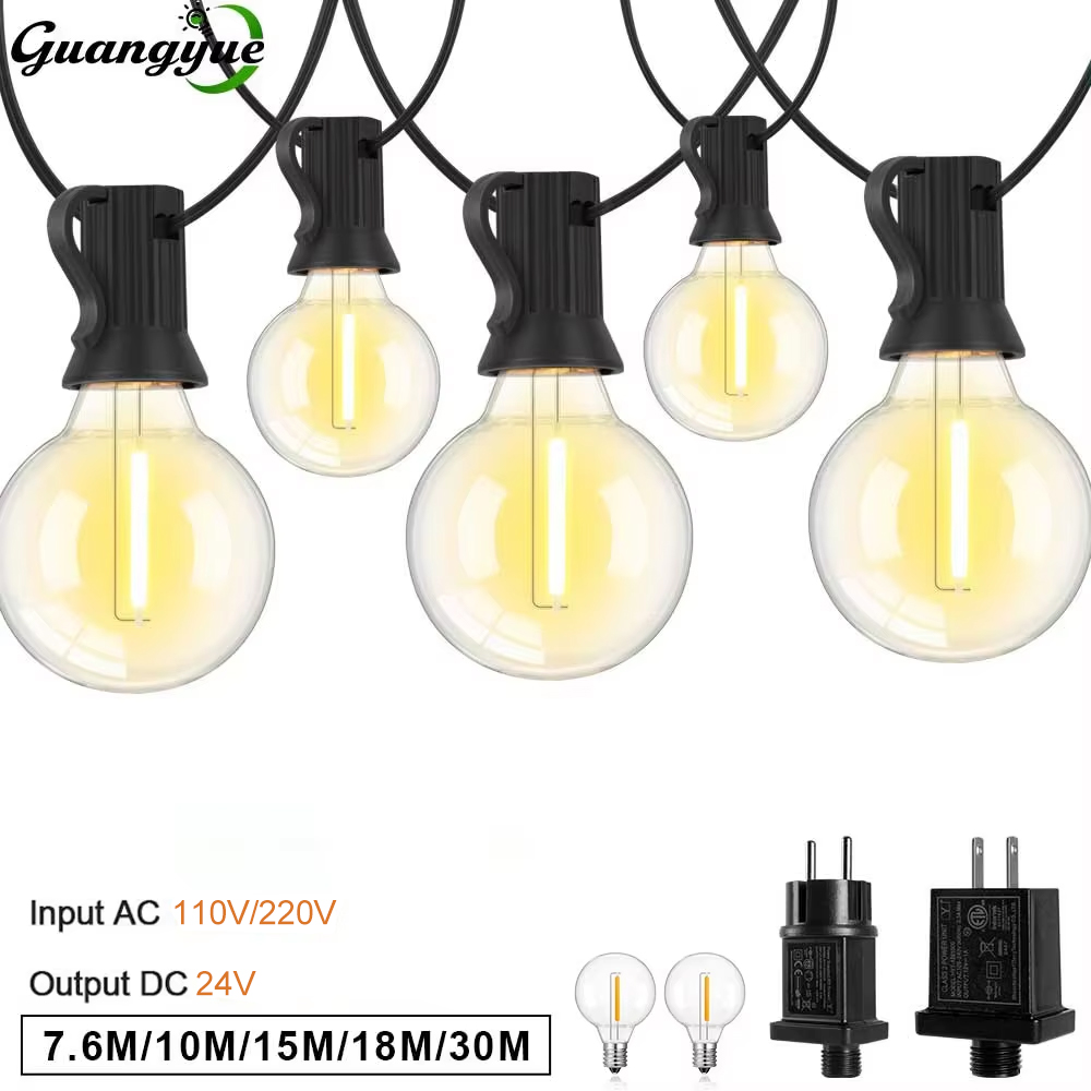 G40 LED String Light E12 DC24V - огляд і ціна String Light Bistro