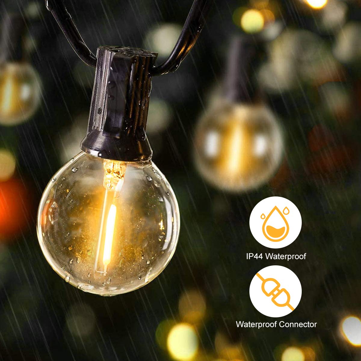 25FT 50FT G40 Fairy String Lig - огляд і ціна Outdoor Lighting Socket