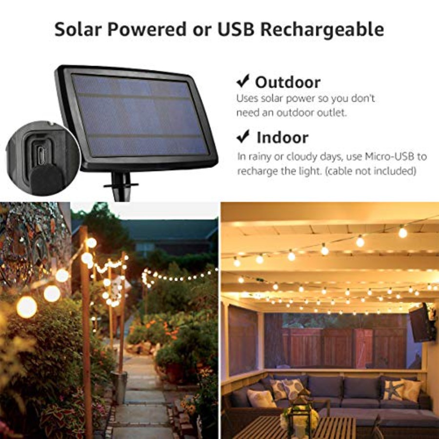 Solar Outdoor String Lights Pa - огляд і ціна String Light Bistro