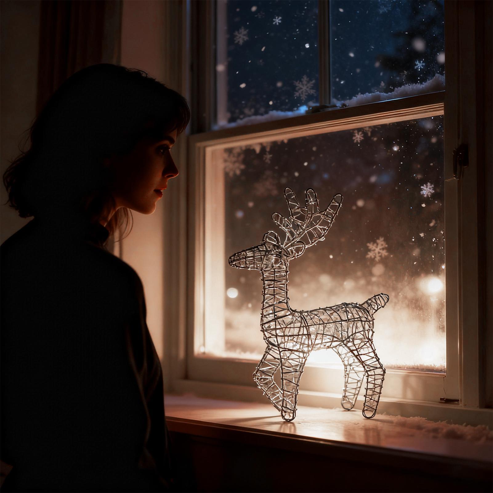 Light Up Reindeer Anti-Rust Fe - огляд і ціна Outdoor Lighting Front Yard