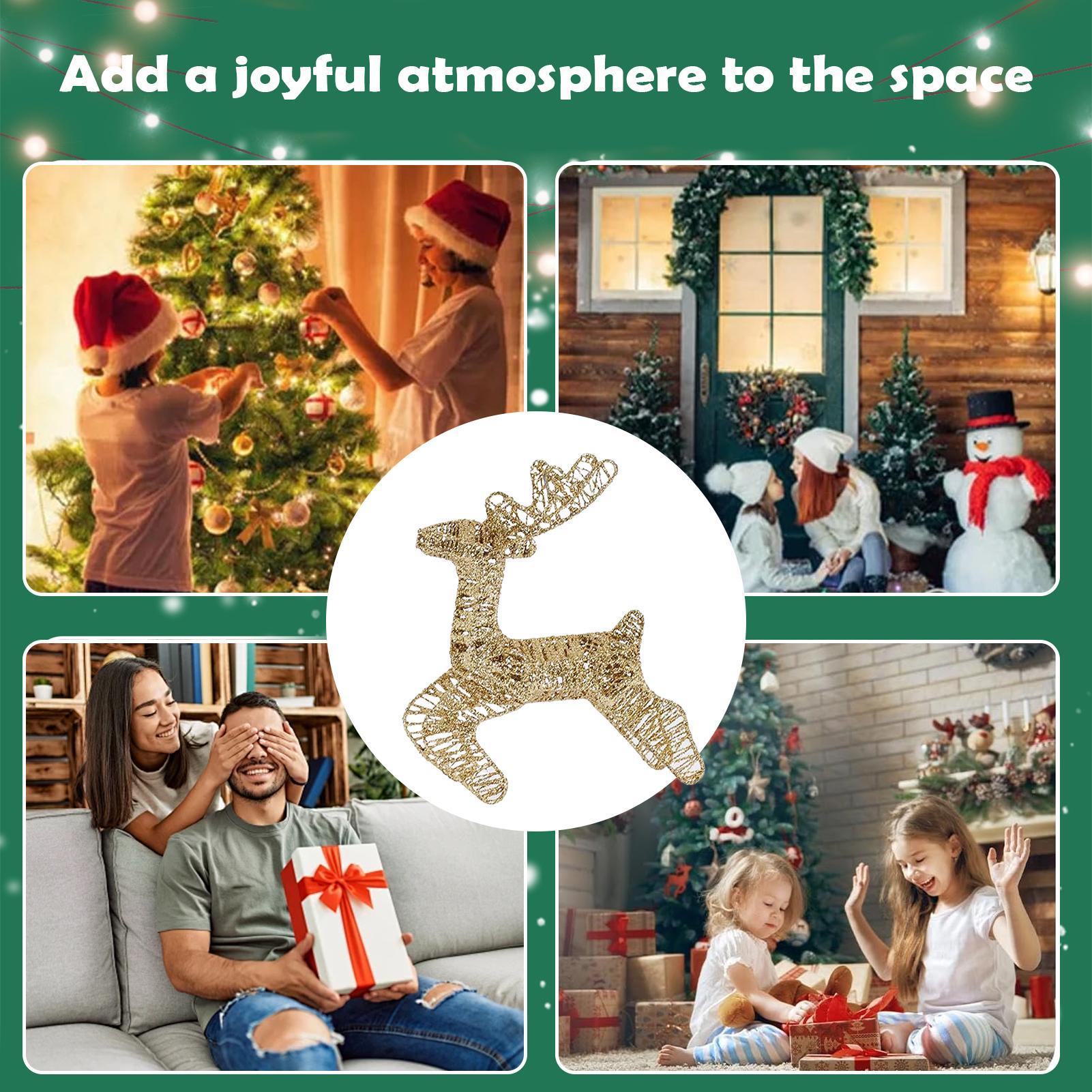 Christmas Lighted Reindeer Gli - огляд і ціна Outdoor Lighting Front Yard
