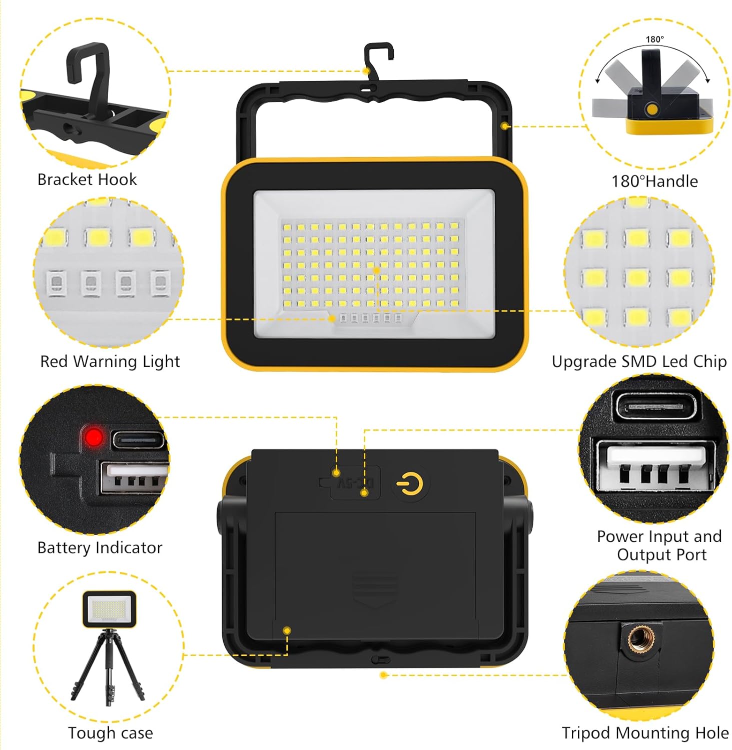 Portable LED Work Light Outdoo - огляд і ціна Outdoor Lighting Not Working