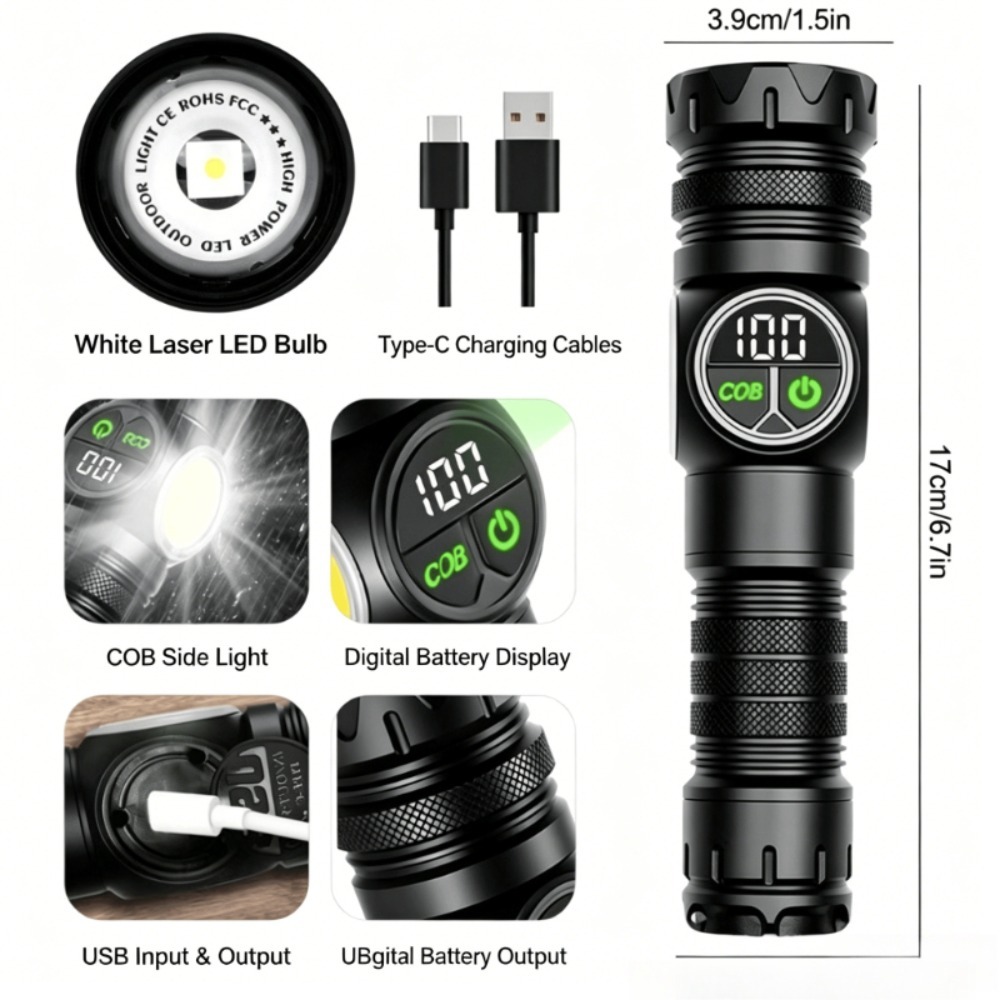 White Light LED Flashlight Typ - огляд і ціна Outdoor Lighting Types