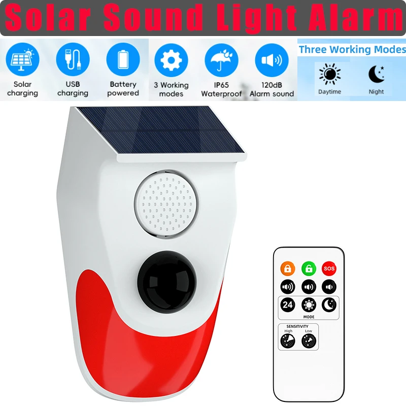 Solar Sound Light Alarm Wirele - огляд і ціна Outdoor Lighting Motion Sensor