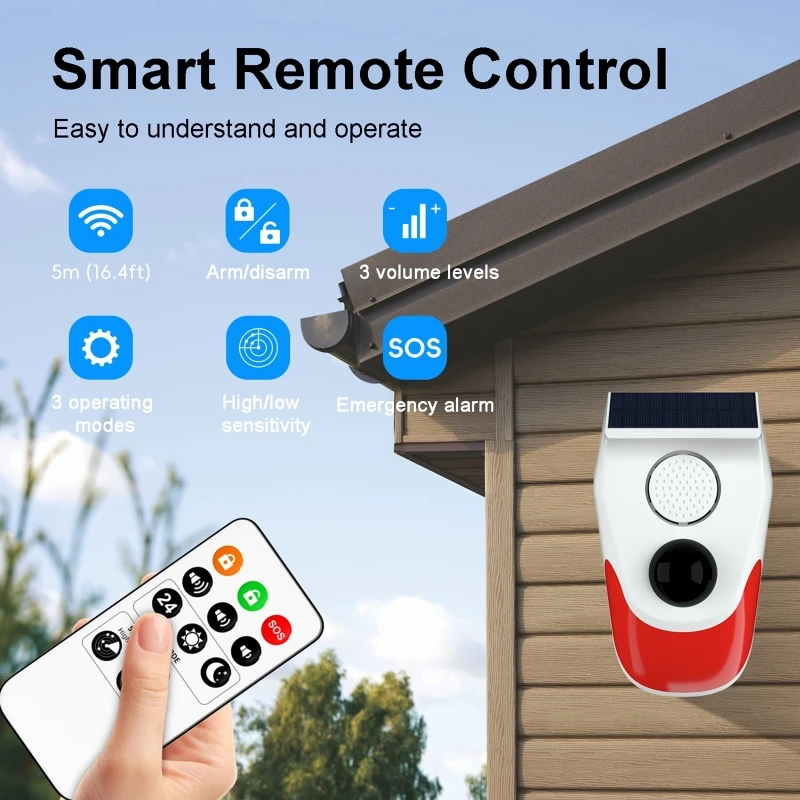 Solar Sound Light Alarm Wirele - огляд і ціна Outdoor Lighting Motion Sensor