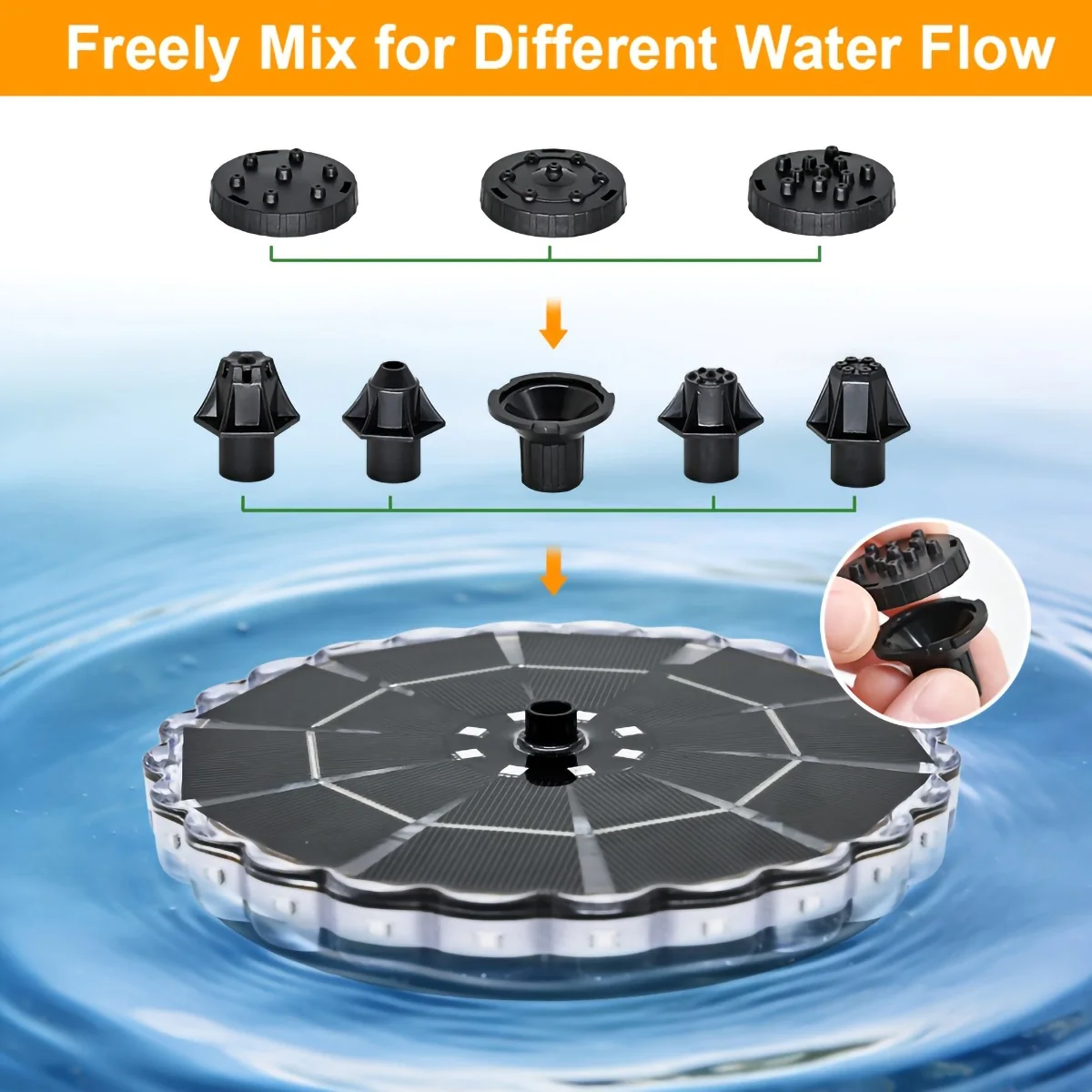3.5W Outdoor Solar Fountain fo - огляд і ціна Outdoor Lighting Ground