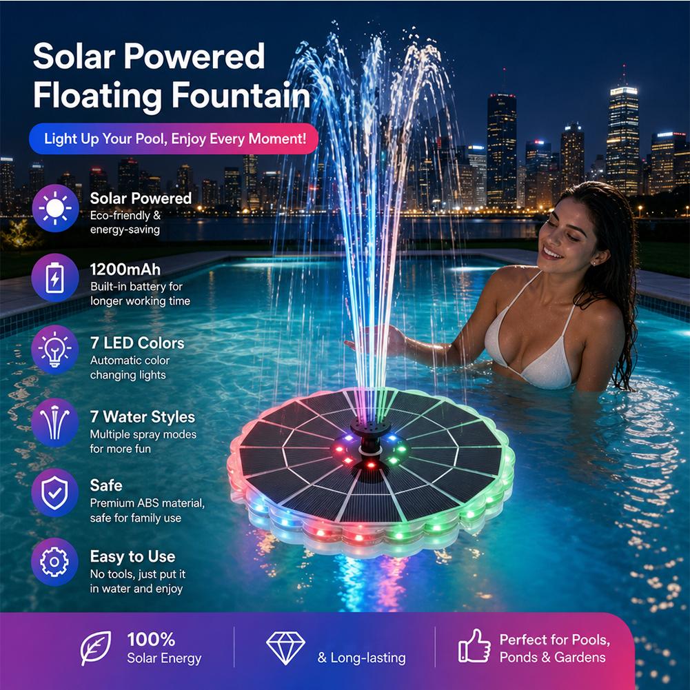 3.5W Outdoor Solar Fountain Pu - огляд і ціна Outdoor Lighting Ground