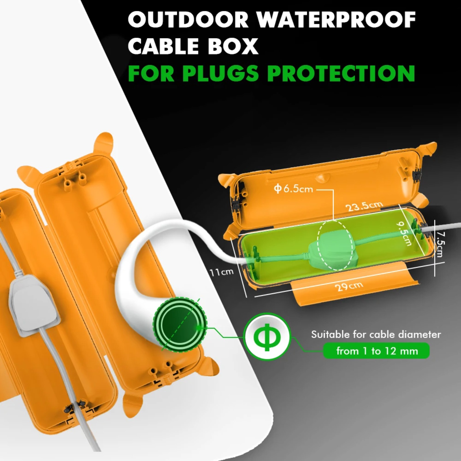 IP44 Outdoor Extension Cord Co - огляд і ціна Outdoor Lighting Electrical Box