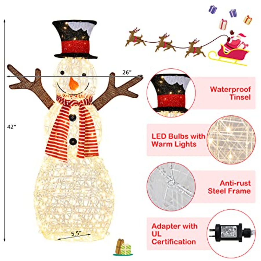 Christmas Outdoor Lighted Snow - огляд і ціна Outdoor Lighting Ground