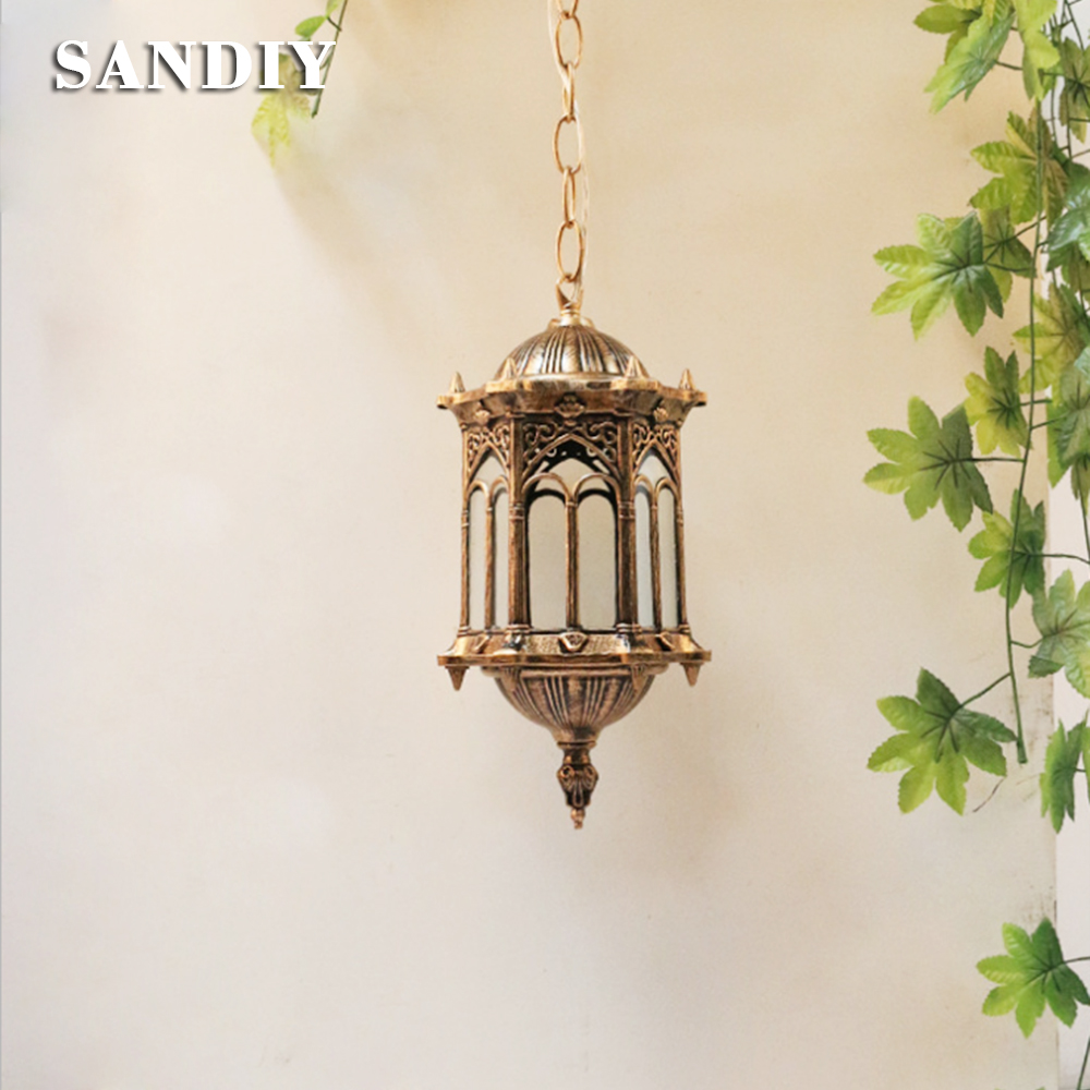 SANDIY Outdoor Pendant Lamp Re - огляд і ціна Outdoor Lighting Chandelier
