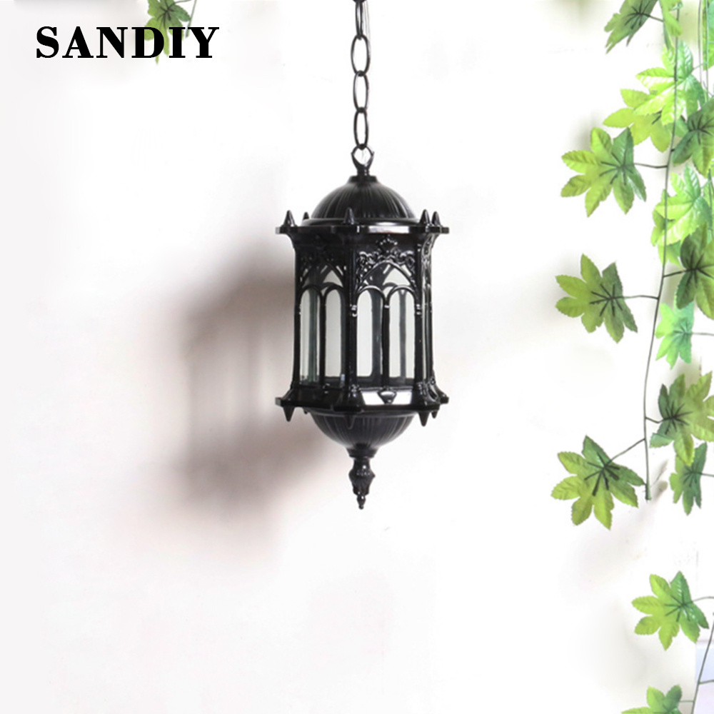 SANDIY Outdoor Pendant Lamp Re - огляд і ціна Outdoor Lighting Chandelier