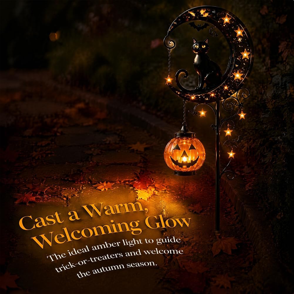 Solar Halloween Black Cat & Pu - огляд і ціна Outdoor Lighting Ground