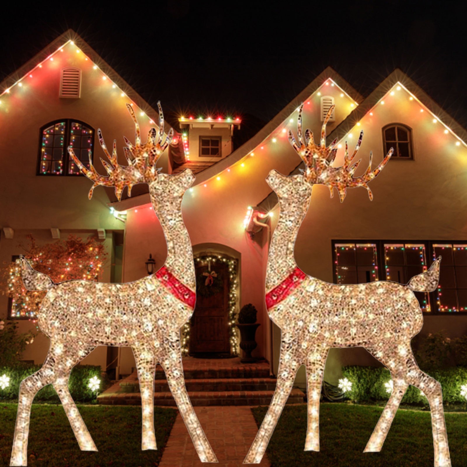 Lighted Christmas Decoration D - огляд і ціна Outdoor Lighting Front Yard