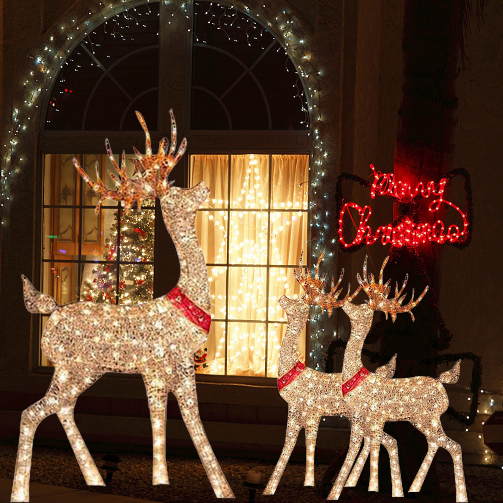 Lighted Christmas Decoration D - огляд і ціна Outdoor Lighting Front Yard