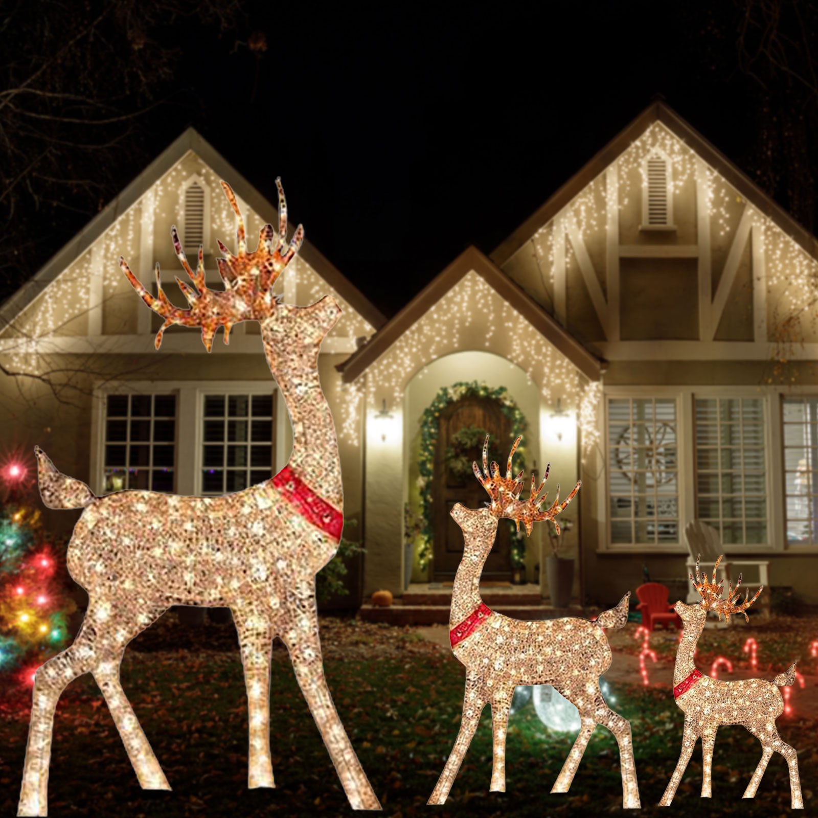 Lighted Christmas Decoration D - огляд і ціна Outdoor Lighting Front Yard