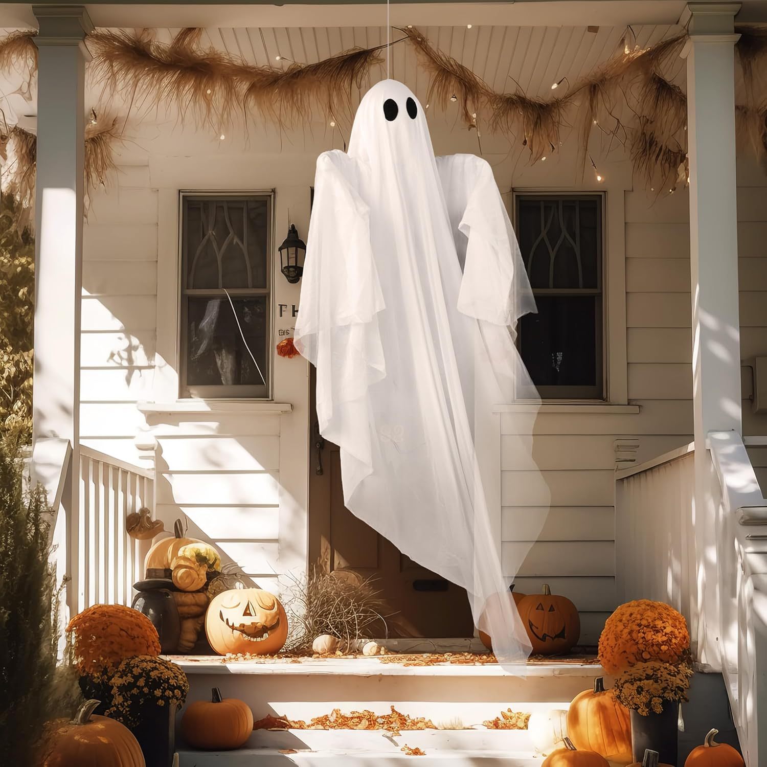 Halloween Hanging Light up Gho - огляд і ціна Outdoor Lighting Effects