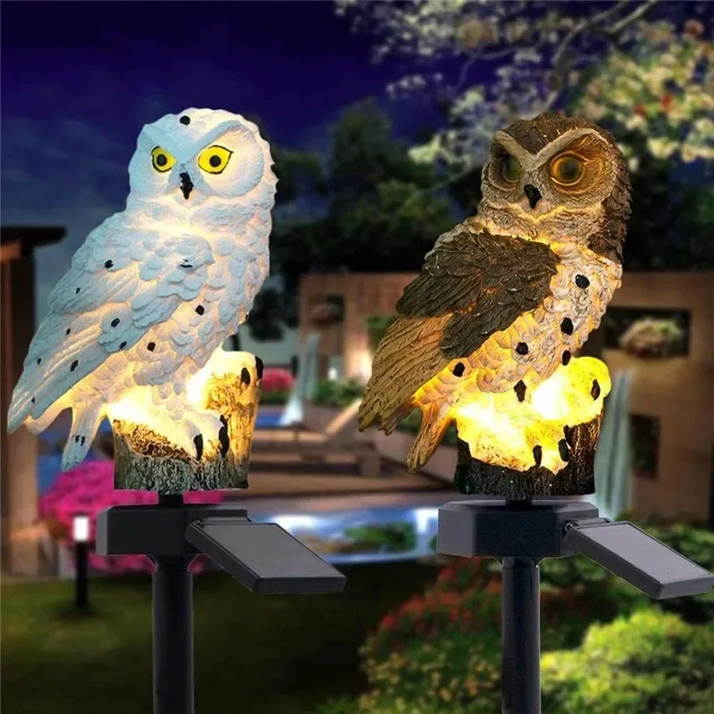 Solar Owl Statue Garden Light  - огляд і ціна Outdoor Lighting Effects