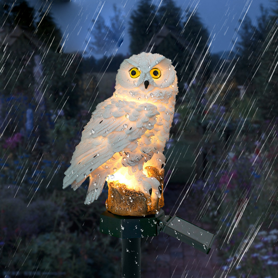 Solar Owl Statue Garden Light  - огляд і ціна Outdoor Lighting Effects