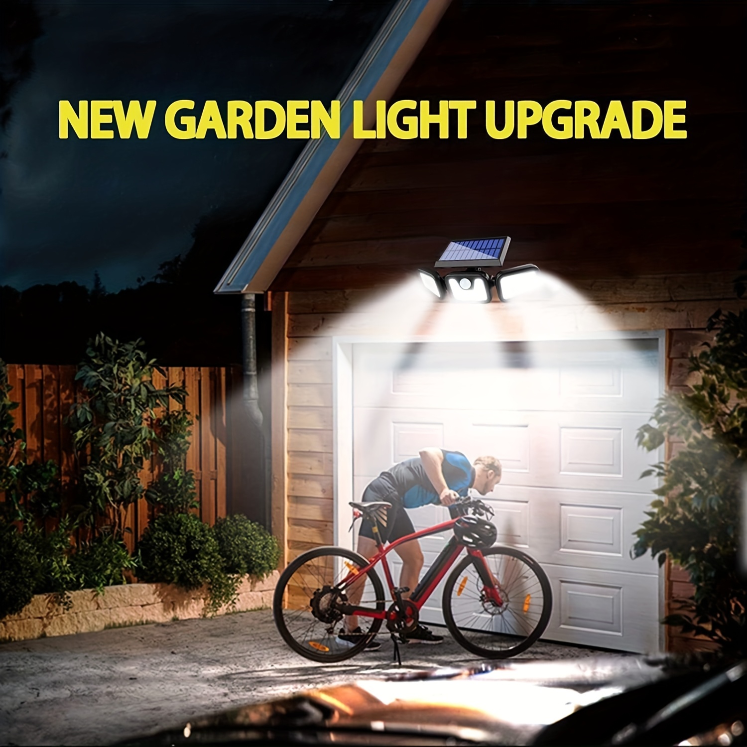 74 LED Solar Powered Motion Se - огляд і ціна Outdoor Lighting Front Yard