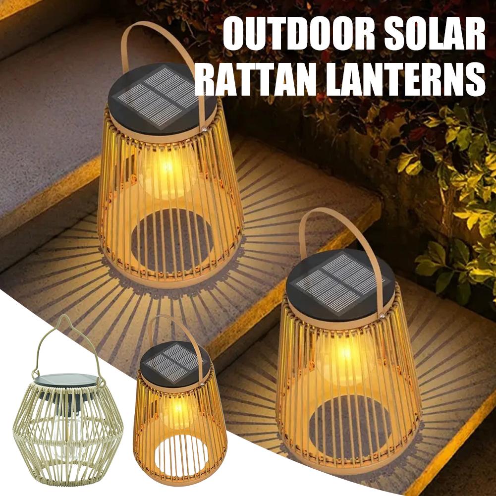 IP65 Waterproof Solar Rattan L - огляд і ціна Outdoor Lighting Waterproof