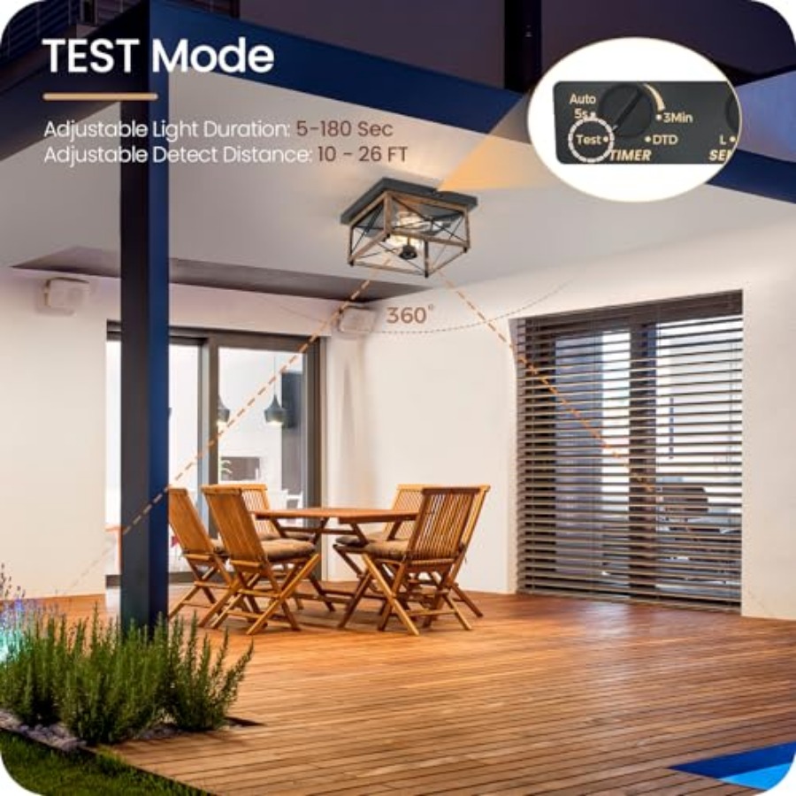 Outdoor Ceiling Light with Mot - огляд і ціна Outdoor Lighting Motion Sensor