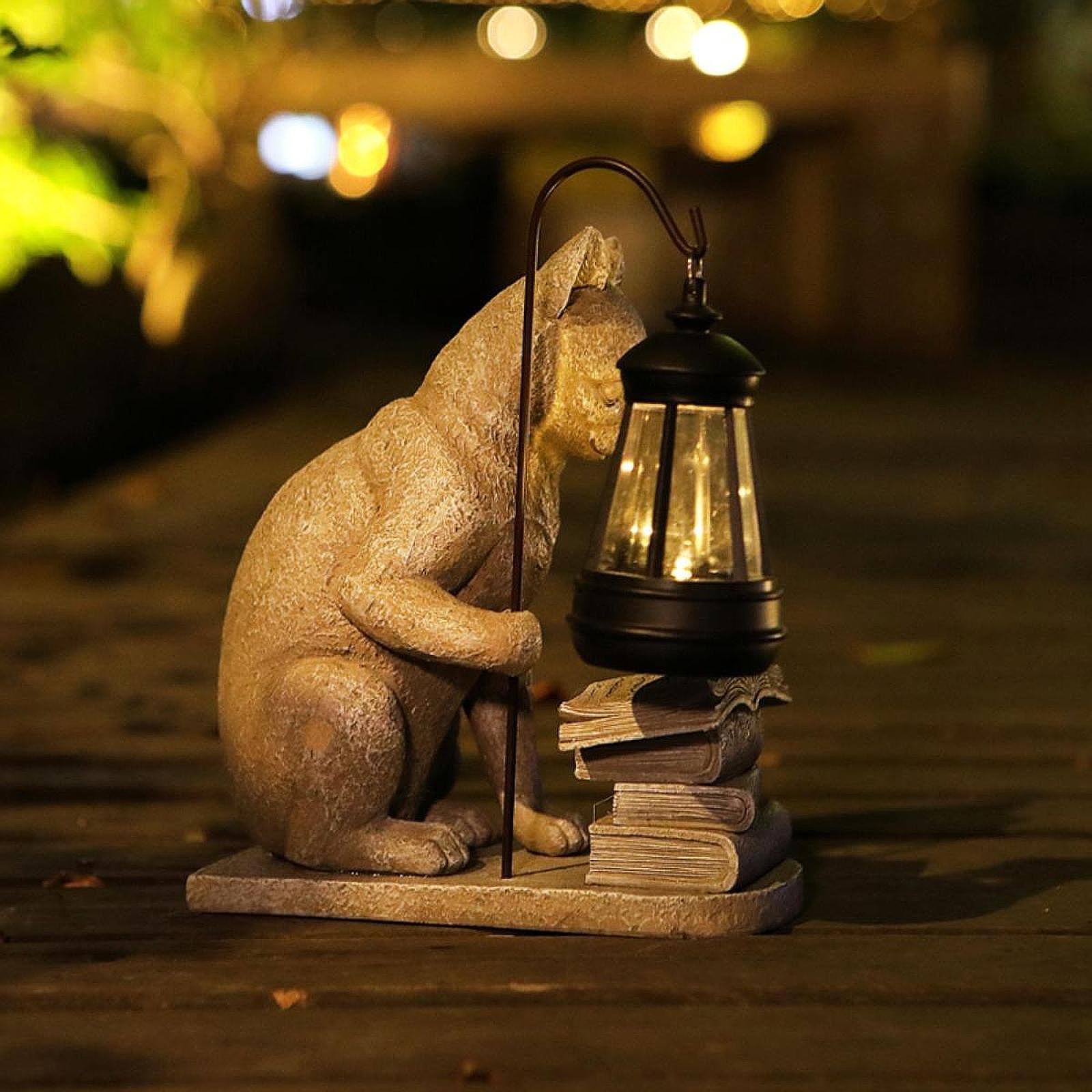 Cat Solar Garden Mini Statue S - огляд і ціна Halo Outdoor Lighting